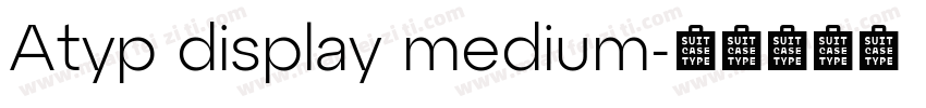Atyp display medium字体转换